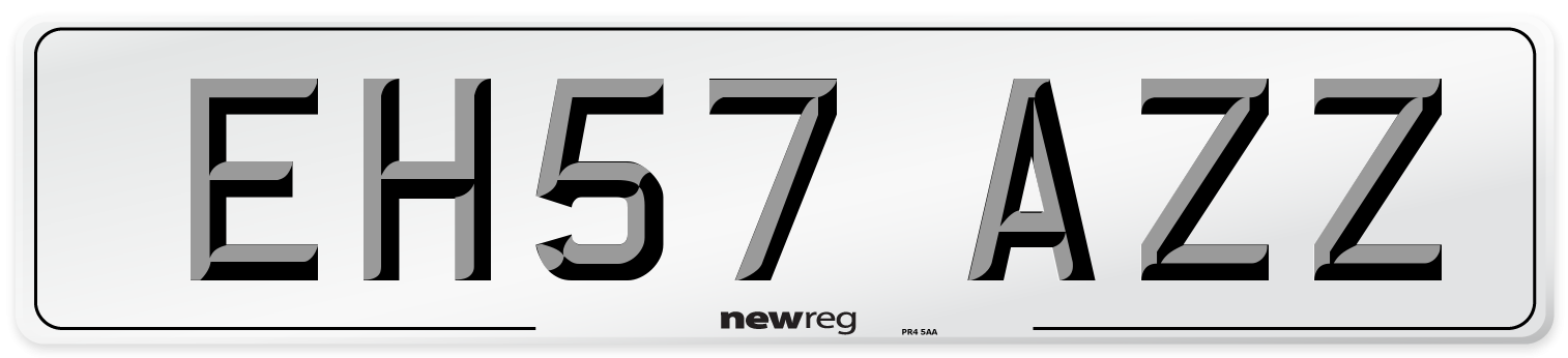 EH57 AZZ Number Plate from New Reg